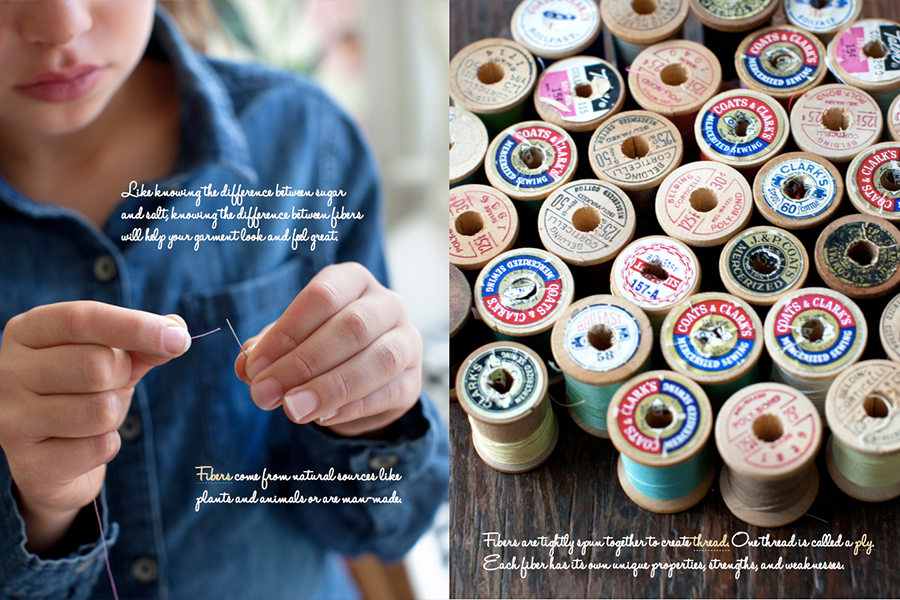 A page spread from Invitation to Sew